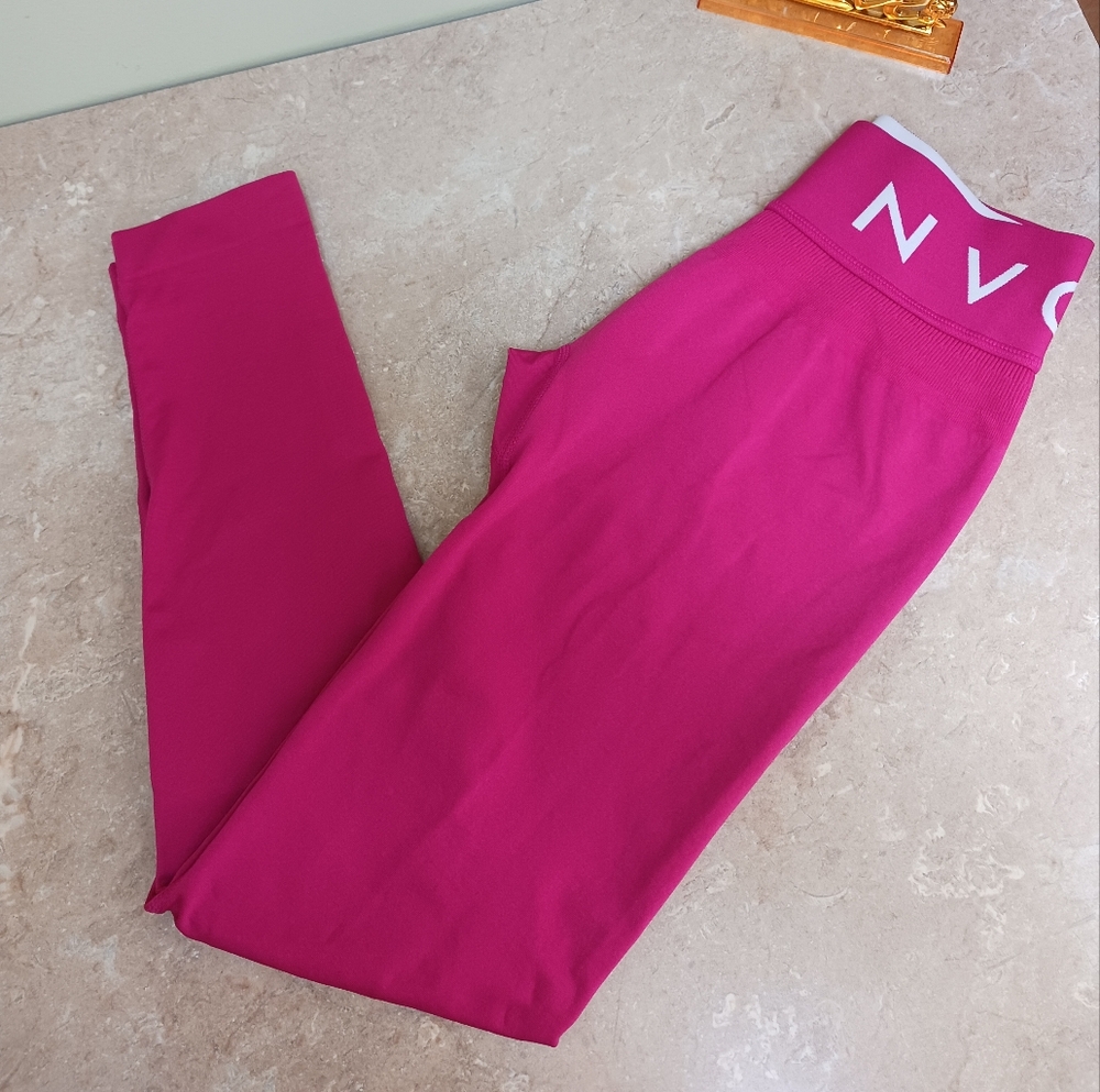 NVGTN Hot Pink Seamless Leggings ...Too Small For Me😫. I Never Wore Them